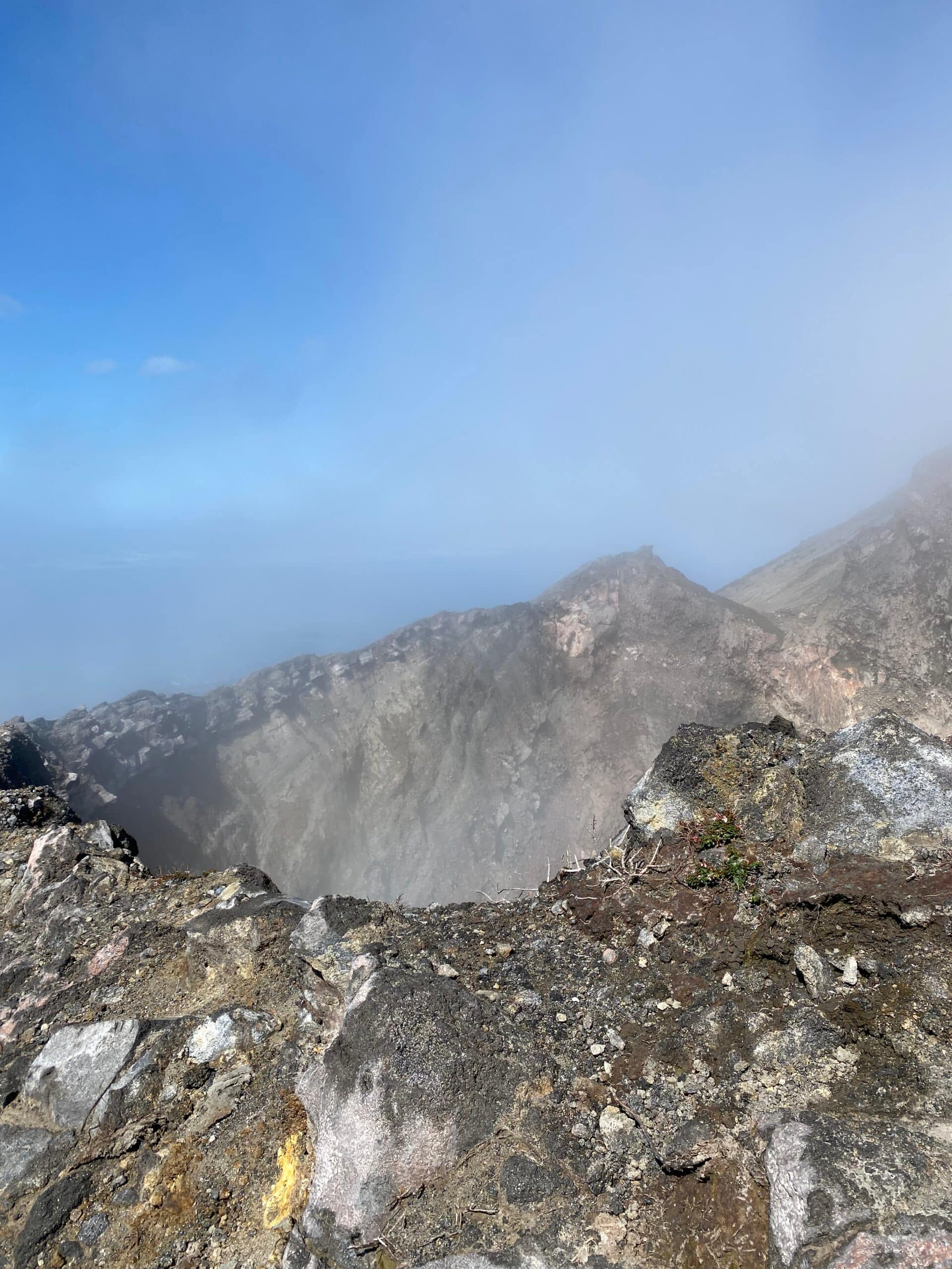 On top of Concepcion Volcano Hike Ometepe Island On top of Concepcion Volcano with view of the crater and the surrounding landscape